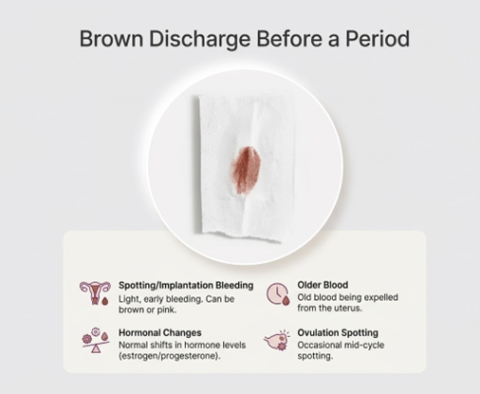 Brown Discharge Before Period: Causes, Symptoms & When to See a